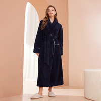 Flanell-Winterbademantel