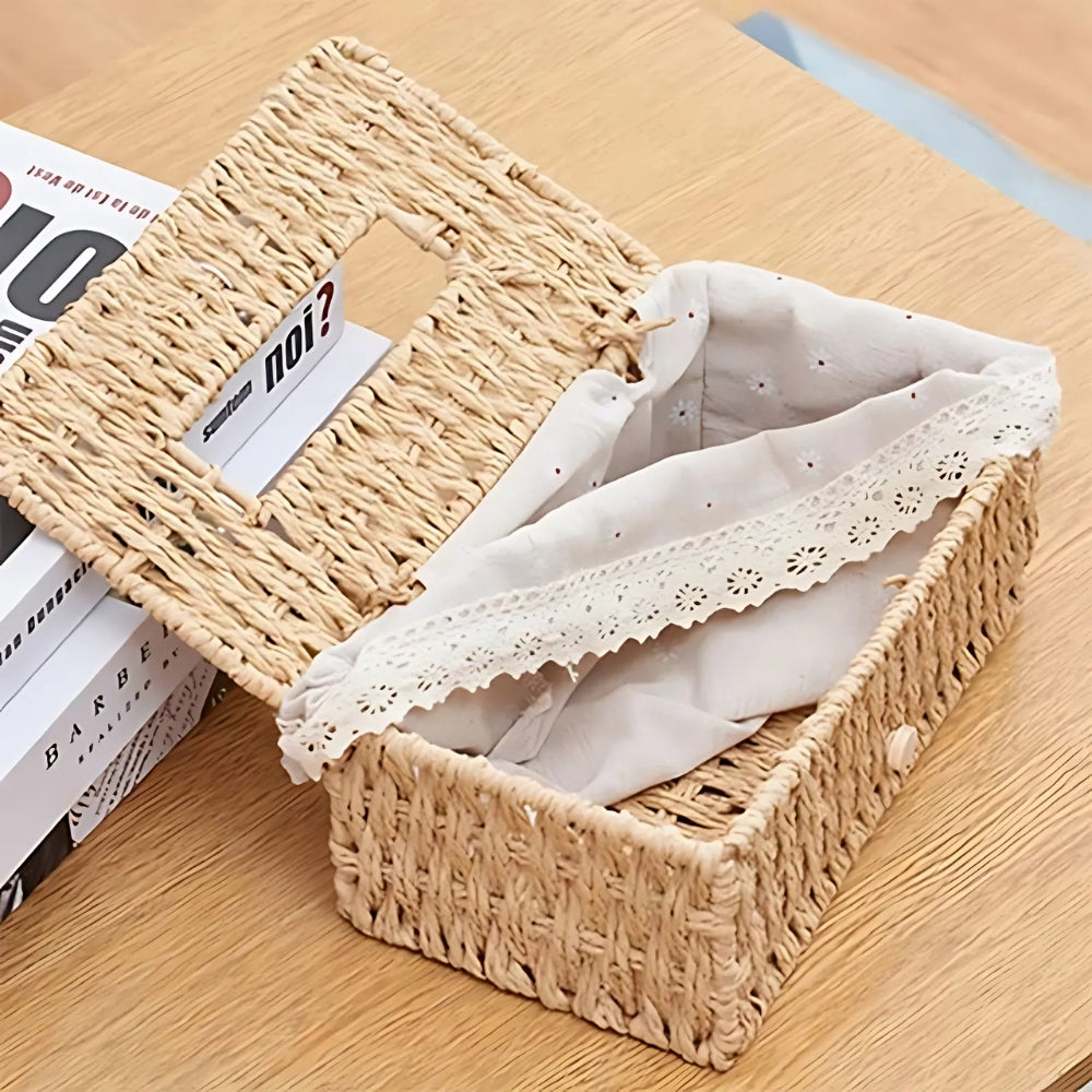 Geflochtene Taschentuchbox