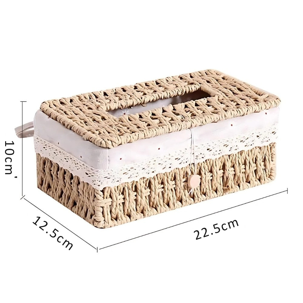 Geflochtene Taschentuchbox