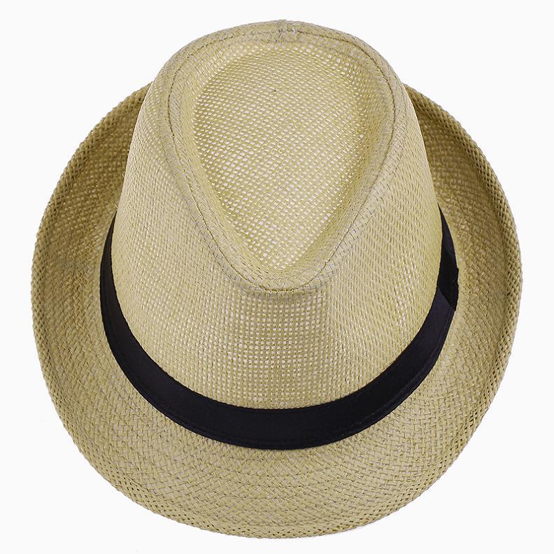 Geflochtener Stroh-Trilby-Hut für den Sonnenschutz