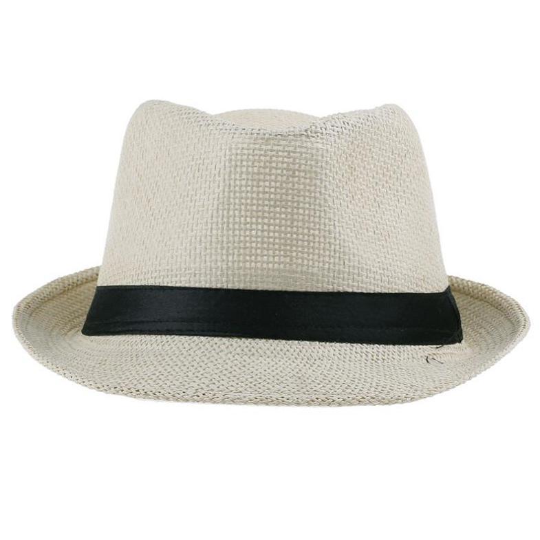 Geflochtener Stroh-Trilby-Hut für den Sonnenschutz