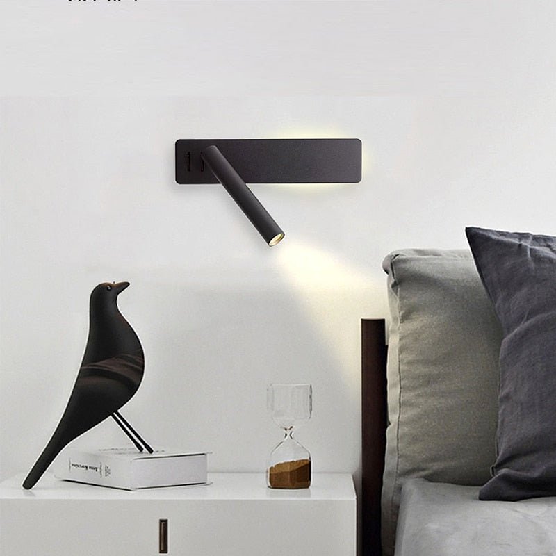 Drehbare LED-Lampe für flexibel einstellbare Bettbeleuchtung