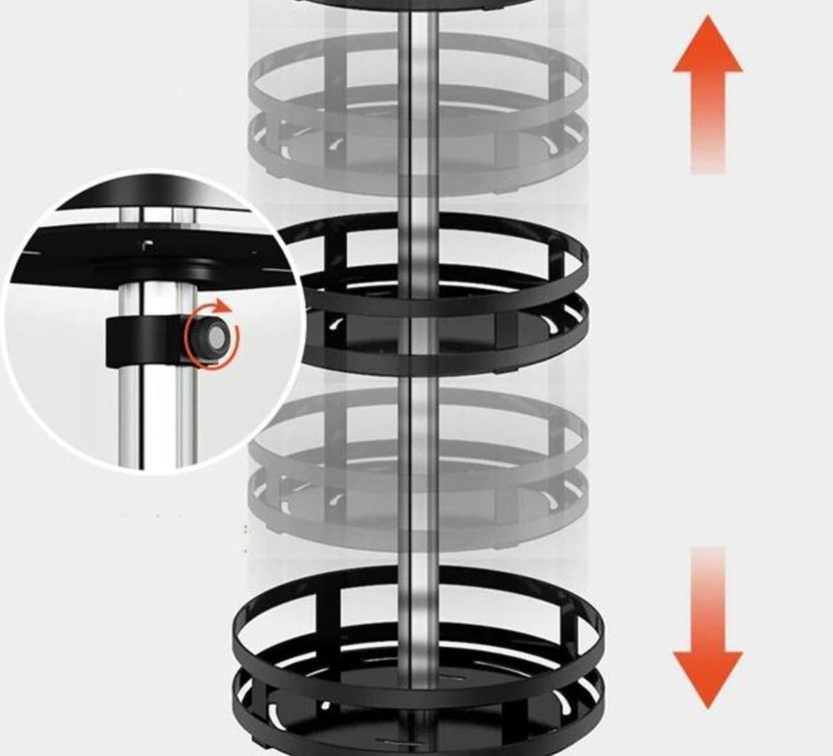 Drehbares Aufbewahrungsregal 360°