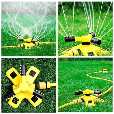 Rotierender Rasensprenger | 360°-Abdeckung, wassersparende Technologie und einstellbare Sprühfunktion für eine effiziente Gartenbewässerung