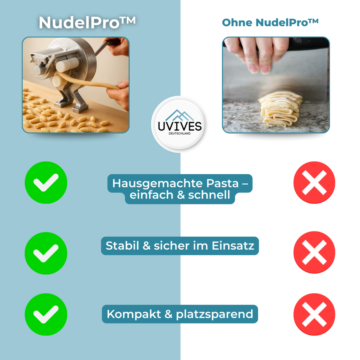 Frische Pasta ohne Anstrengung