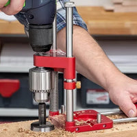 Bohrführung für tragbare Bohrmaschinen - Tragbare und verstellbare Holzbohrschablone
