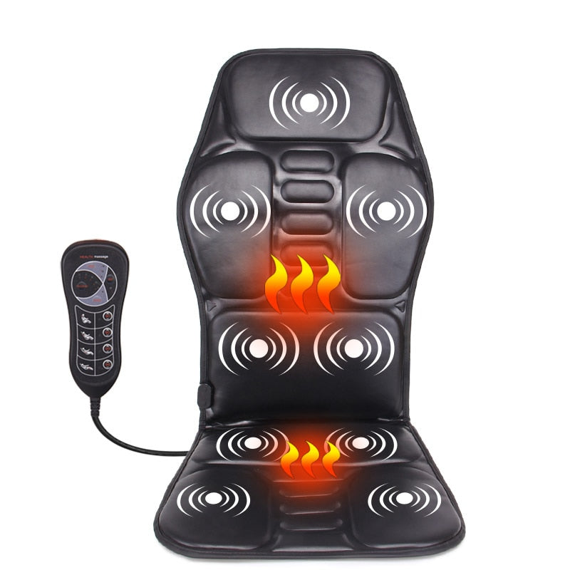 Beheizbares elektrisches Rückenmassagekissen - Tiefenwirksame Linderung für Rücken, Nacken und Schultern