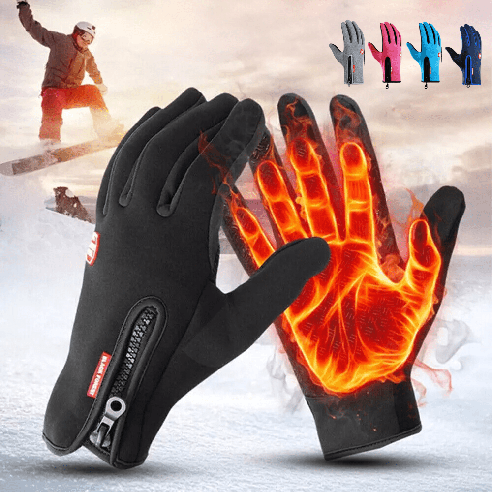 Beheizbare Winter-Velo- und Skihandschuhe mit Touchscreen-Beschichtung
