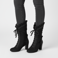Halbhohe Schnürstiefel