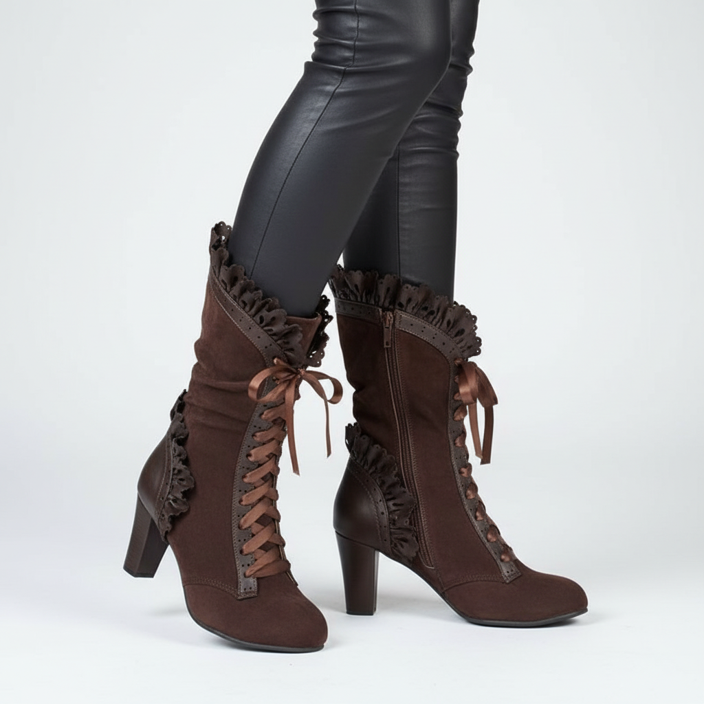 Halbhohe Schnürstiefel