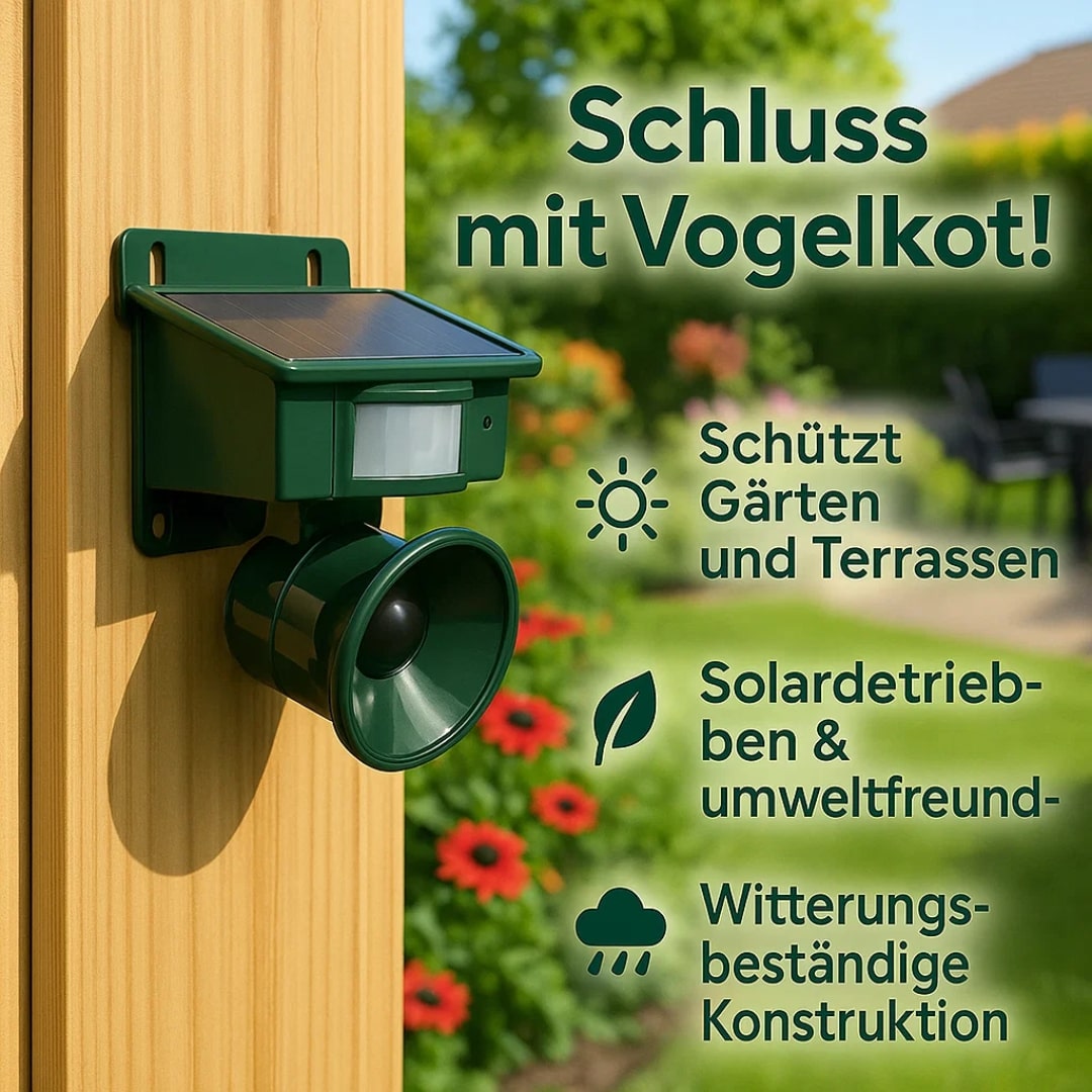 Taubenabwehr für Balkon und Garten | Vogelabwehrgerät
