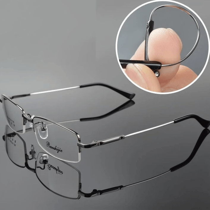 Gleitsicht-Lesebrille aus Titan für Nah und Fern
