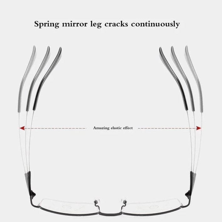 Gleitsicht-Lesebrille aus Titan für Nah und Fern