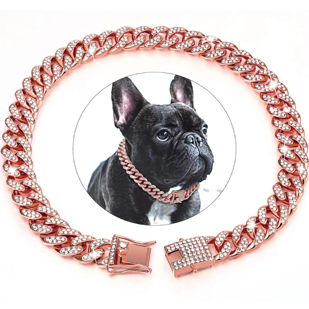 Goldenes Kettenhalsband für Hunde
