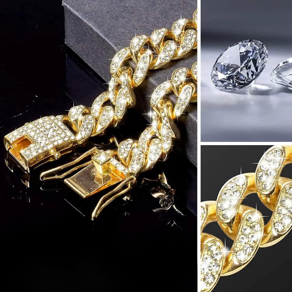 Goldenes Kettenhalsband für Hunde