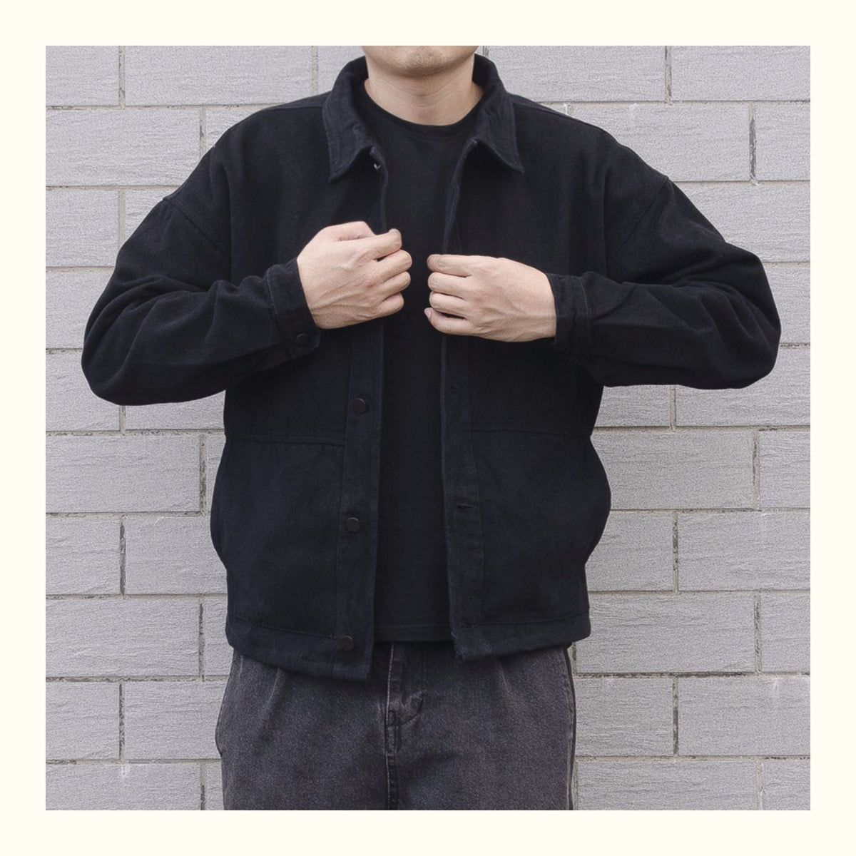 Herrenjacke mit Knöpfen