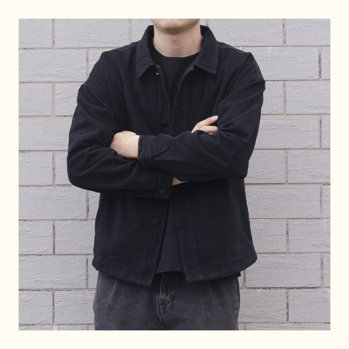 Herrenjacke mit Knöpfen