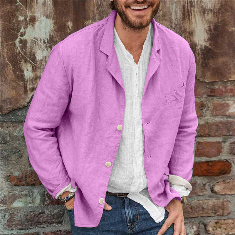 Lässige Herrenjacke mit Knöpfen