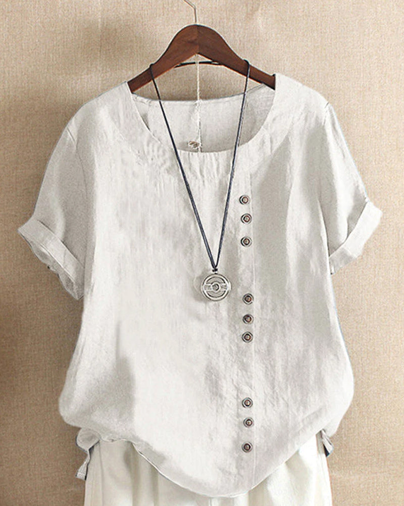 Damenbluse mit Knöpfen