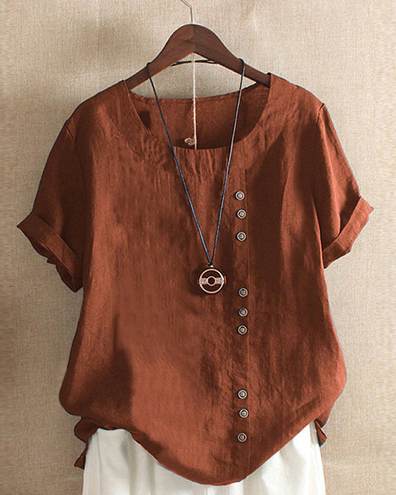 Damenbluse mit Knöpfen