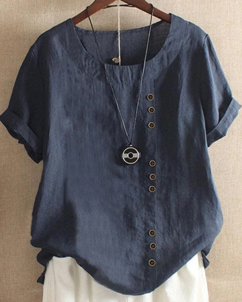 Damenbluse mit Knöpfen