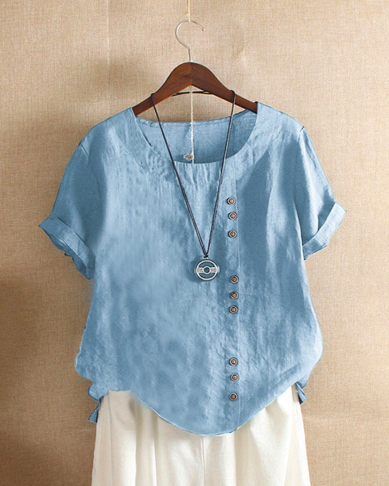 Damenbluse mit Knöpfen