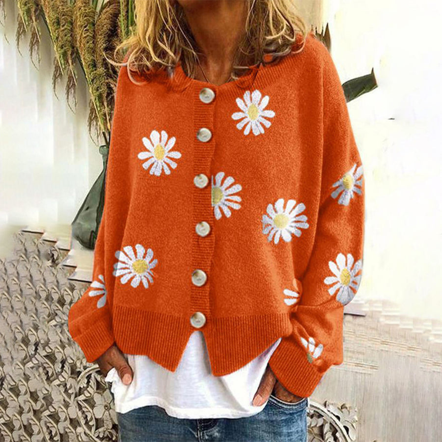 Geknöpfter kurzer Damen-Cardigan