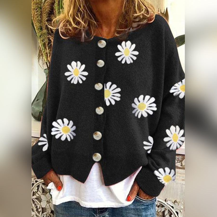 Geknöpfter kurzer Damen-Cardigan