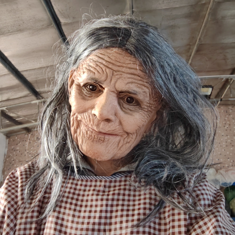 Böse alte Hexe Maske
