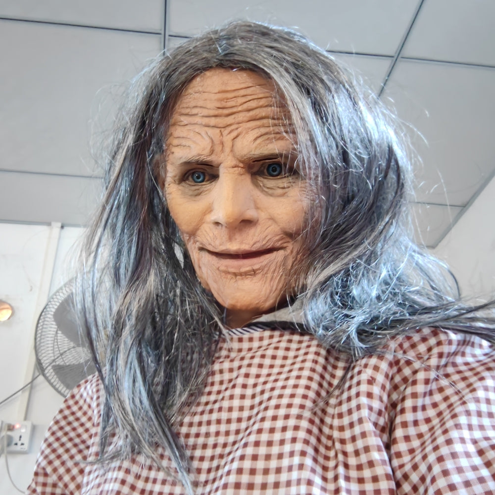 Böse alte Hexe Maske