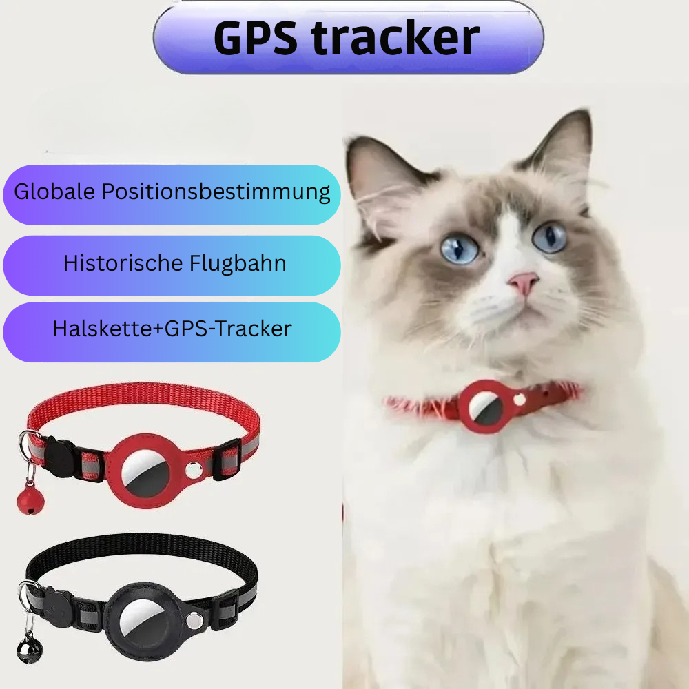 GPS-Tracker-Halsband für Hunde und Katzen mit Echtzeitortung