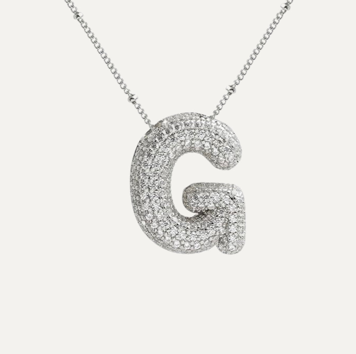 Diamant-Buchstaben-Halskette