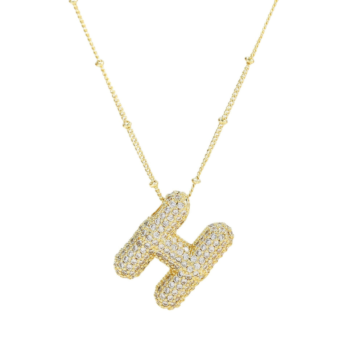 Diamant-Buchstaben-Halskette
