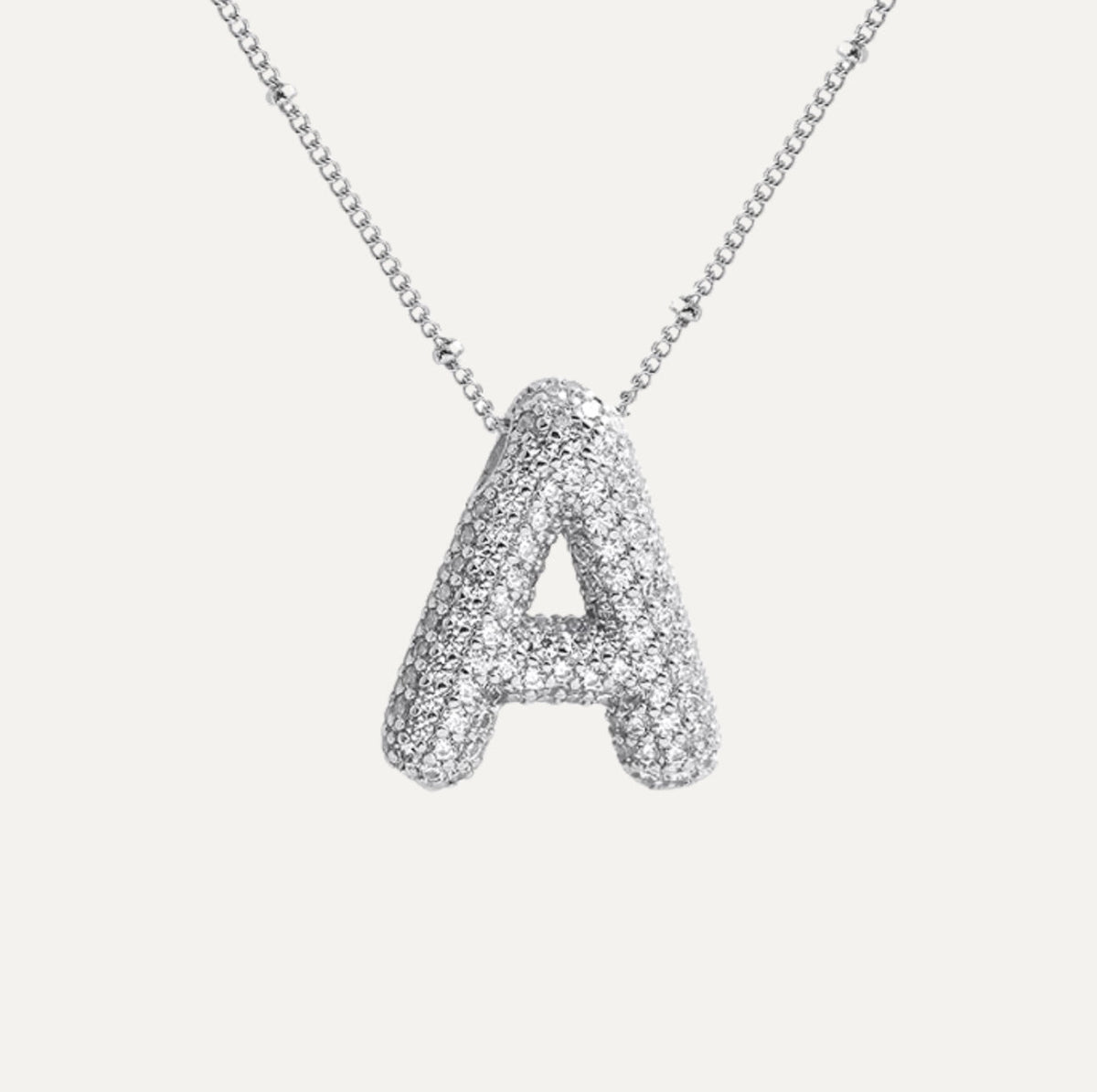 Diamant-Buchstaben-Halskette