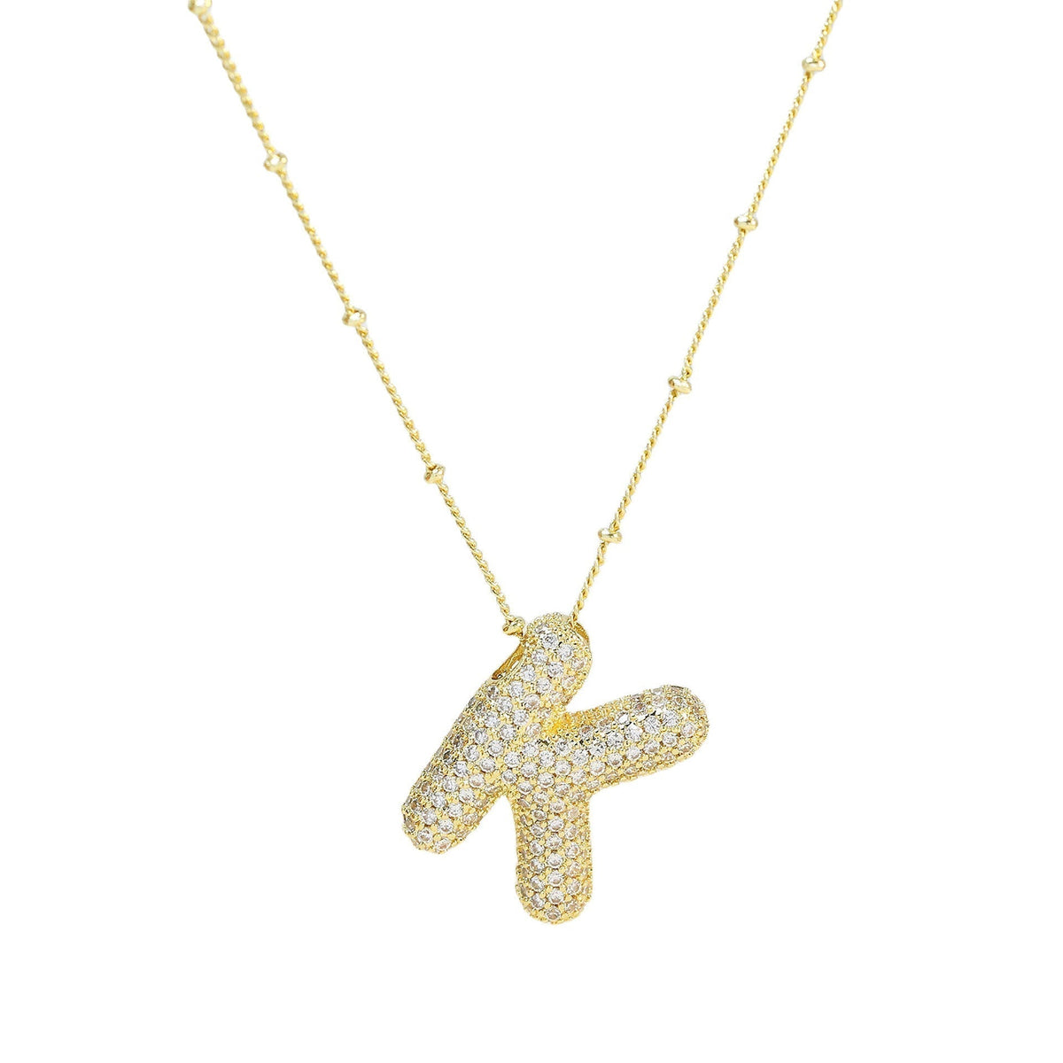 Diamant-Buchstaben-Halskette