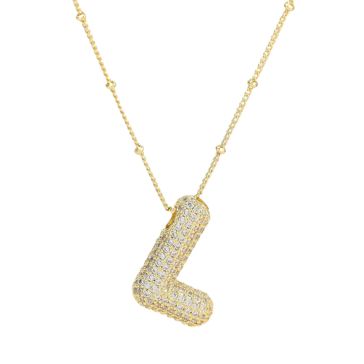 Diamant-Buchstaben-Halskette