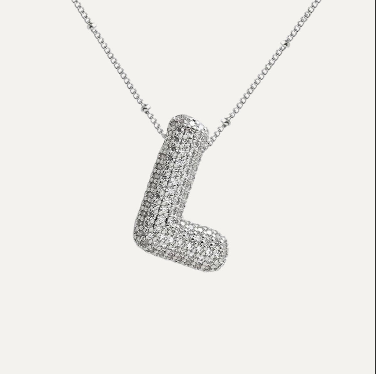Diamant-Buchstaben-Halskette