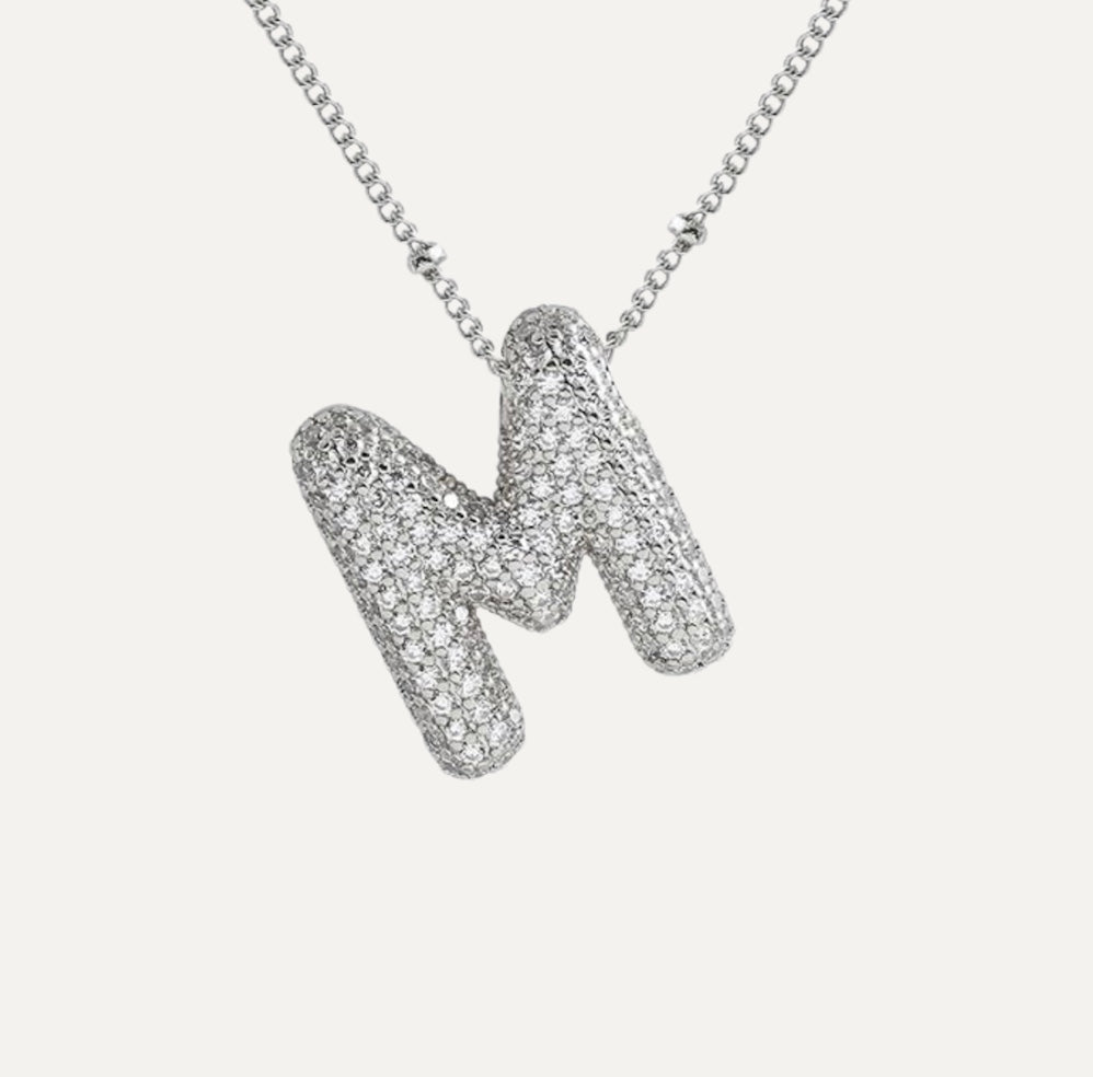 Diamant-Buchstaben-Halskette