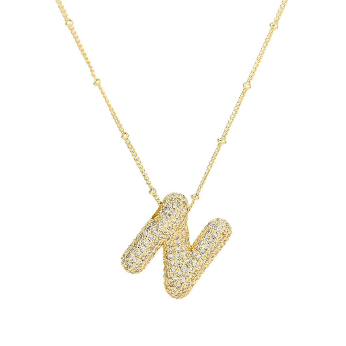 Diamant-Buchstaben-Halskette