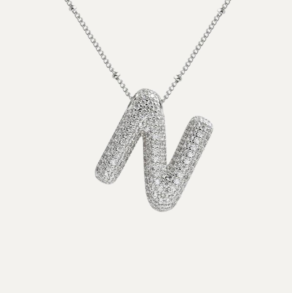 Diamant-Buchstaben-Halskette