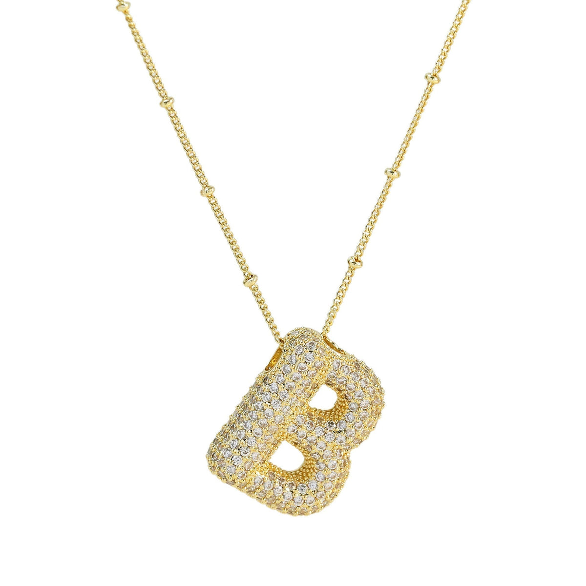 Diamant-Buchstaben-Halskette