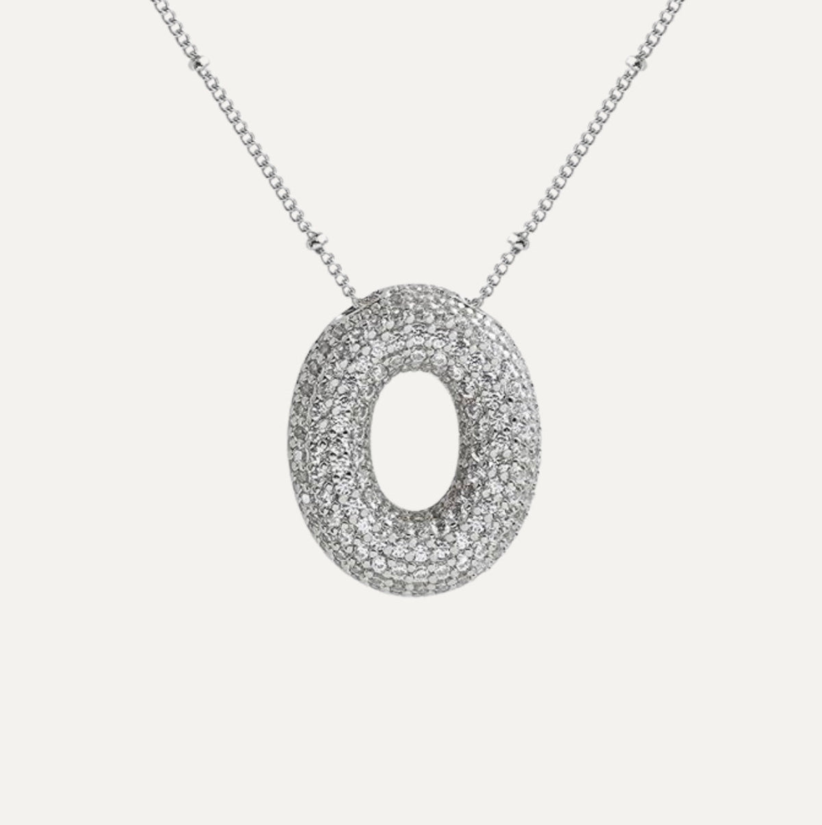 Diamant-Buchstaben-Halskette