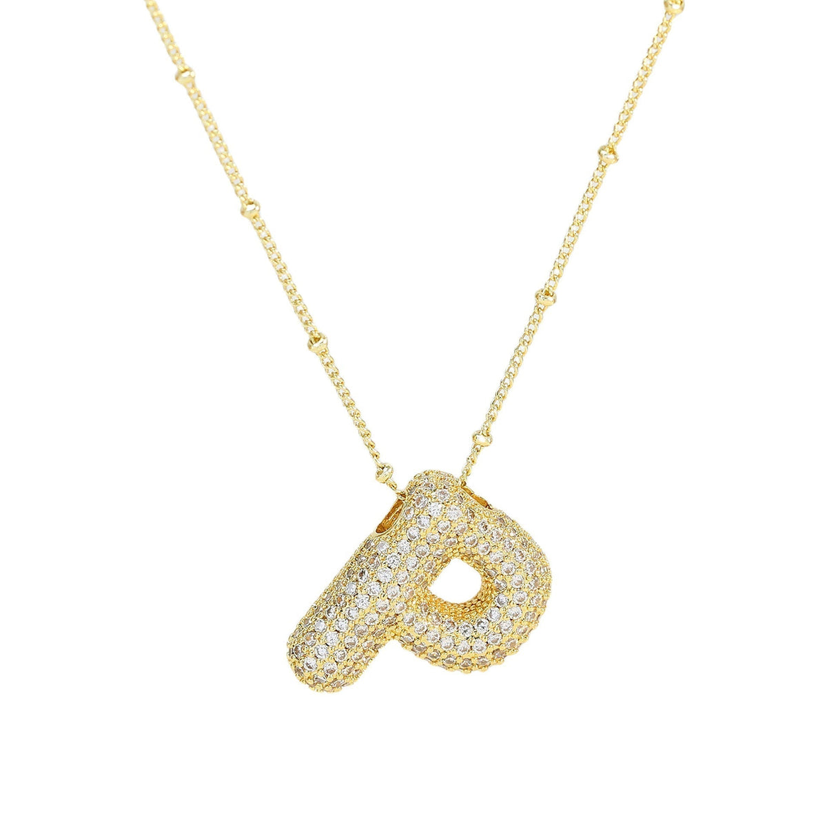 Diamant-Buchstaben-Halskette
