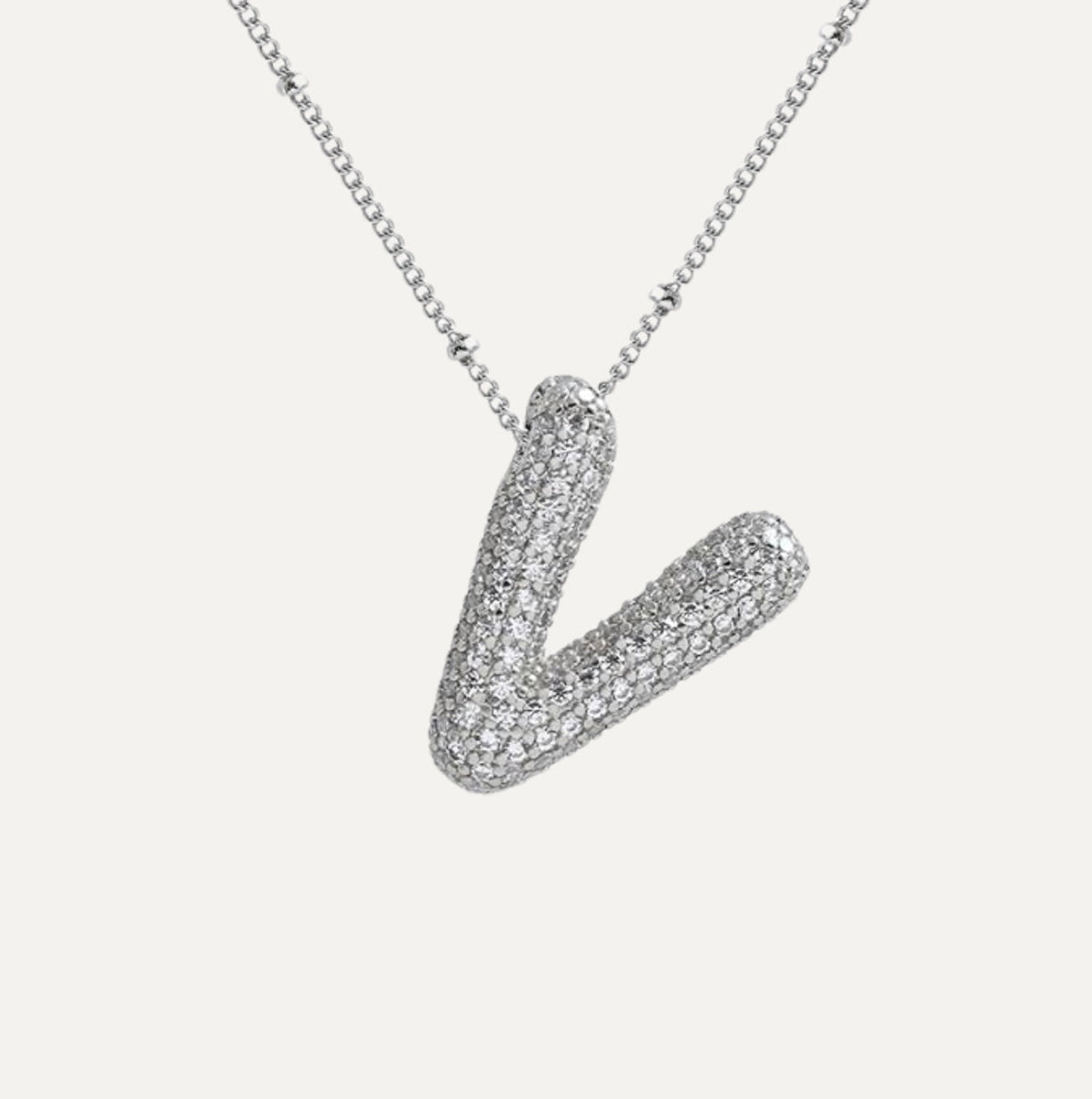 Diamant-Buchstaben-Halskette