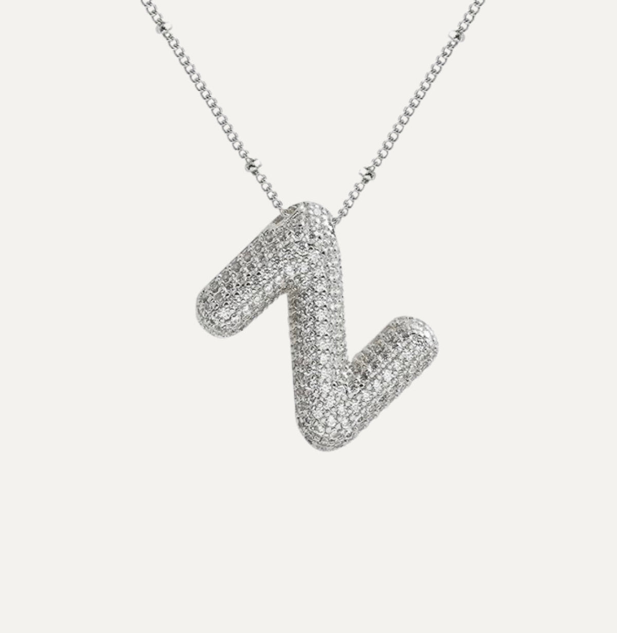Diamant-Buchstaben-Halskette