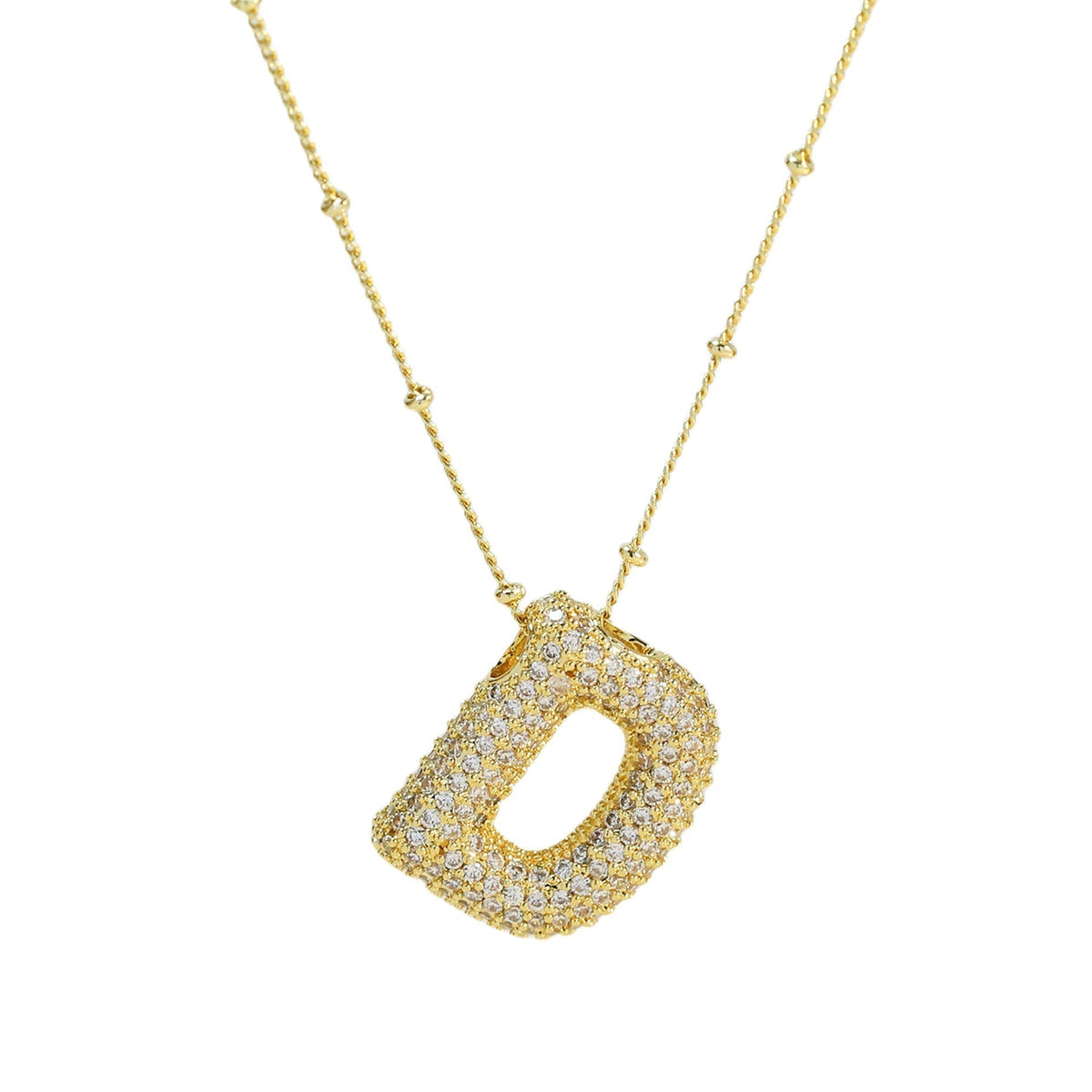 Diamant-Buchstaben-Halskette