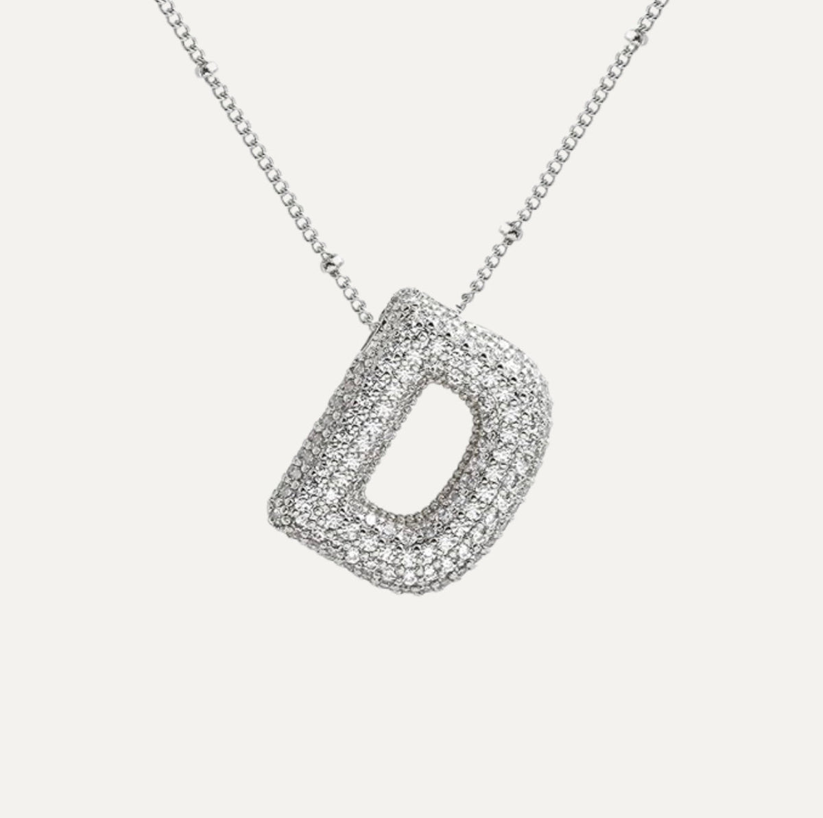 Diamant-Buchstaben-Halskette