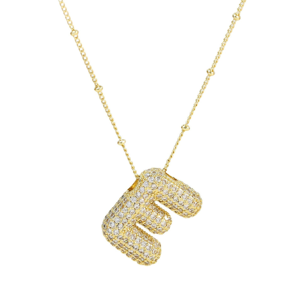 Diamant-Buchstaben-Halskette