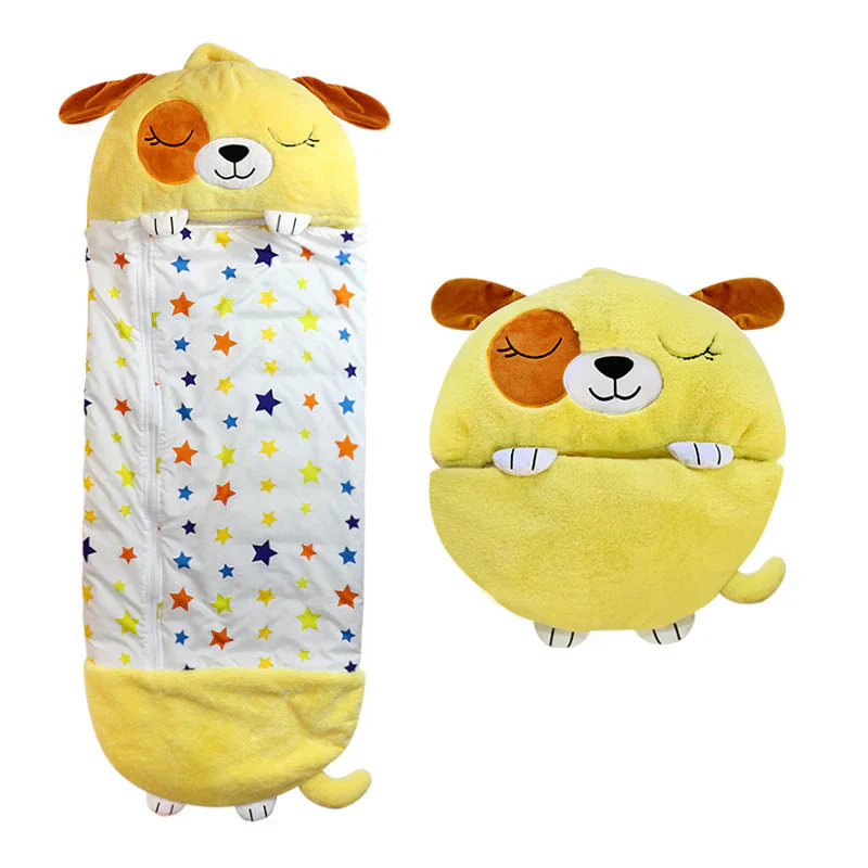Kinder 2-in-1 Schlafsack und Plüschtier