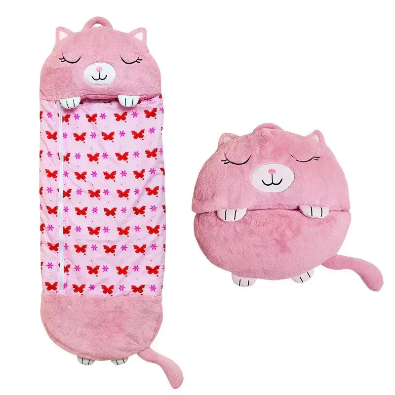 Kinder 2-in-1 Schlafsack und Plüschtier